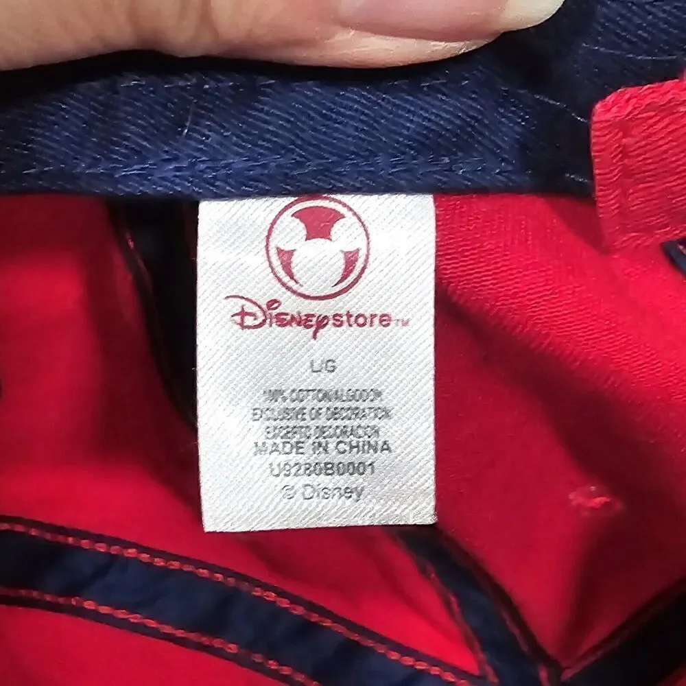 Disney Mickey‎ Mouse All Star #28 Baseball Hat Youth Size Large Red Adjustable